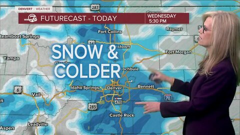 Snow for Denver tonight, Winter Storm Warning in effect