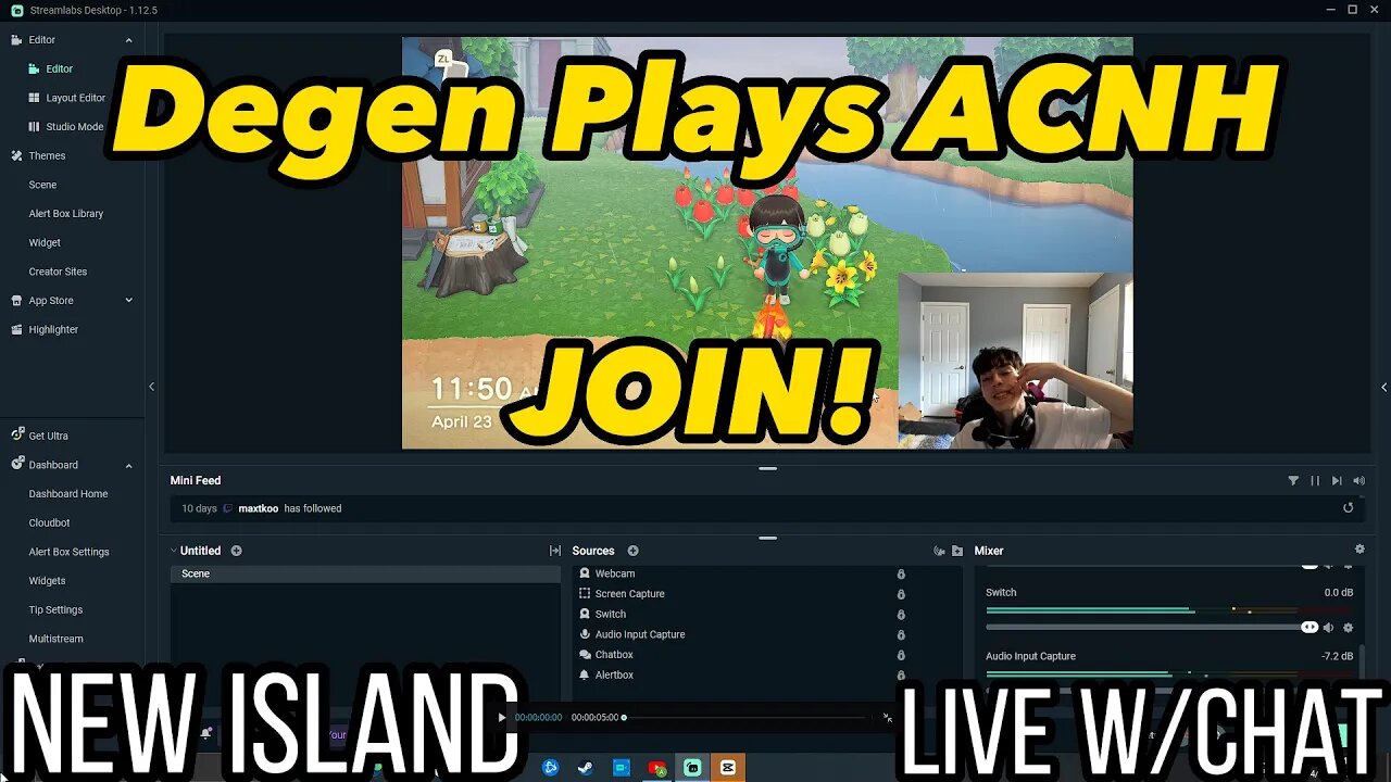 Degen Plays ACNH!