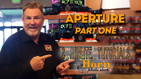 HORN PHOTO 2-Minute Tutorial APERTURE part 1