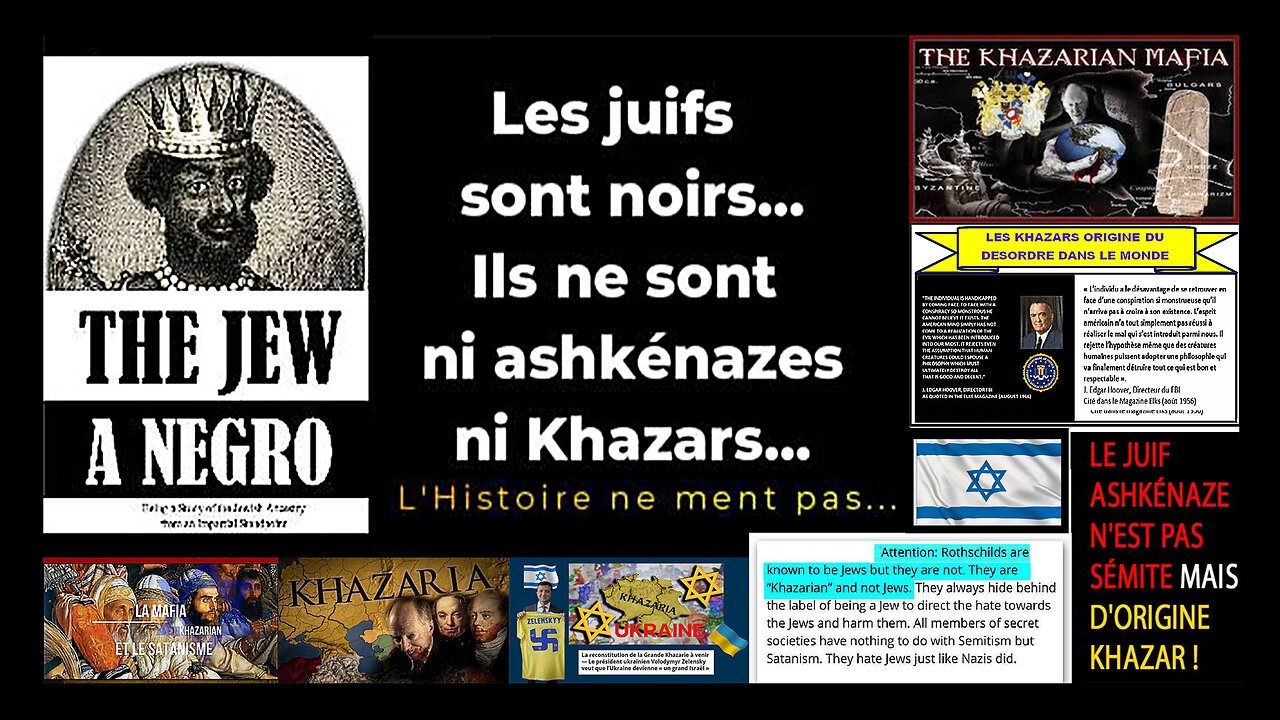Les vrais juifs sont noirs comme des palestiniens...