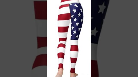 American Flag High Waist Leggings