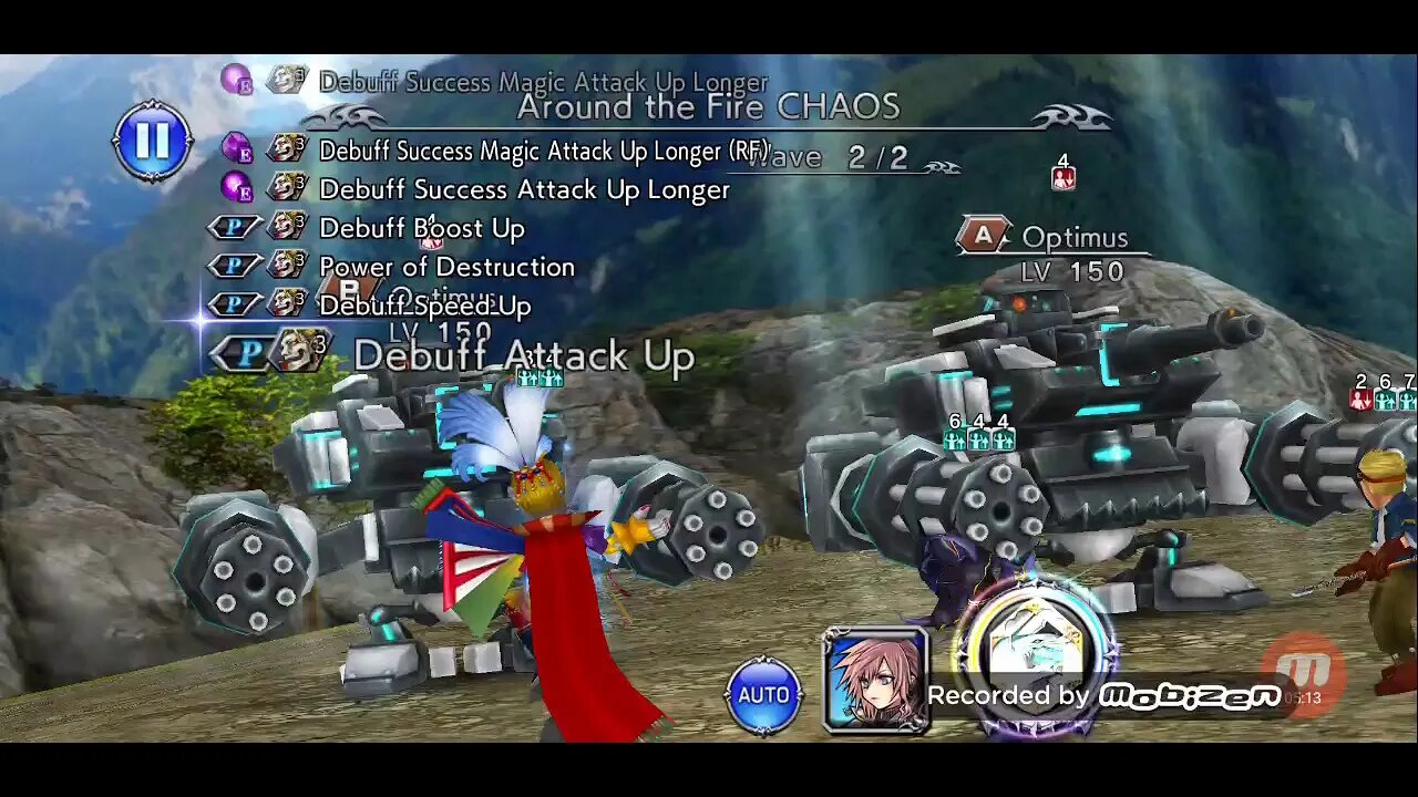 Around the Fire character story campaign pt 3 / Final Fantasy: Dissidia Opera Omnia