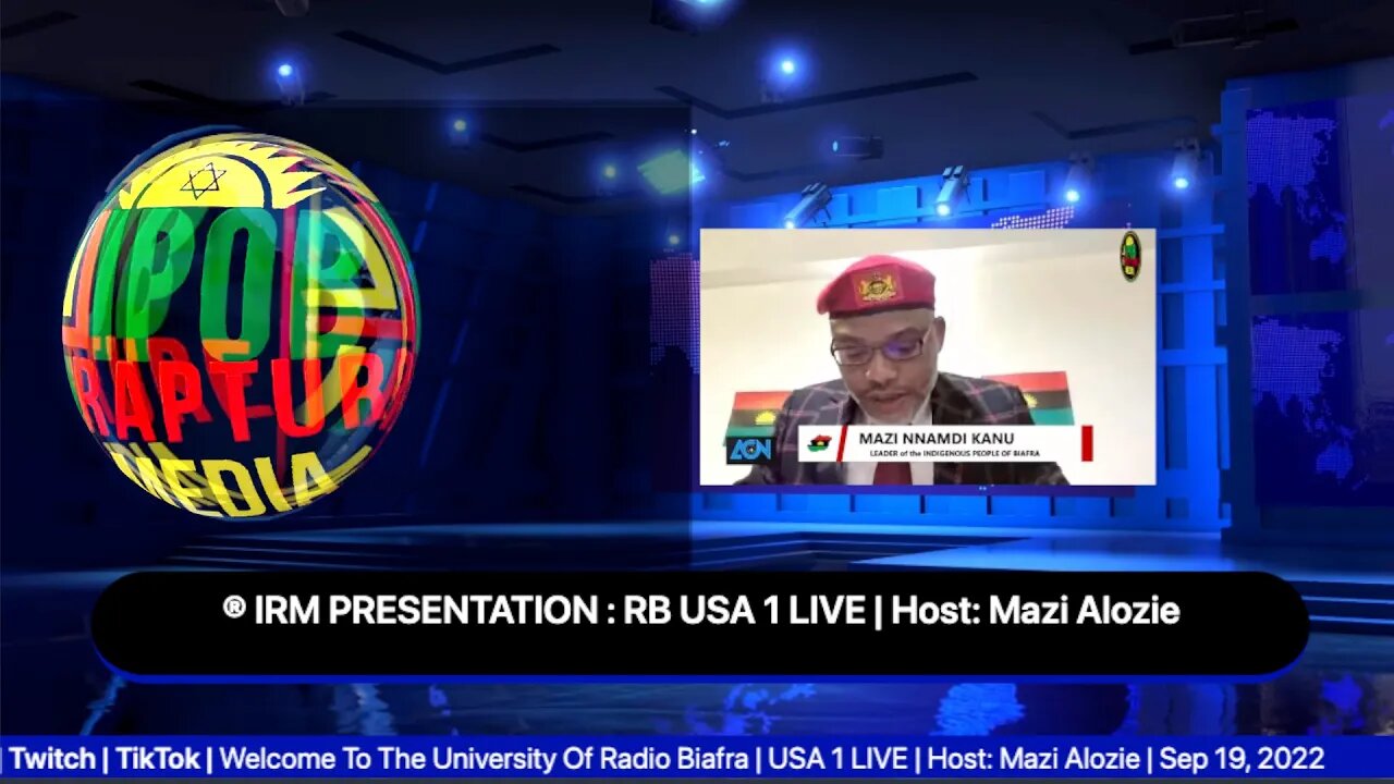 Welcome To The University Of Radio Biafra | USA 1 LIVE | Host: Mazi Alozie | Sep 19, 2022