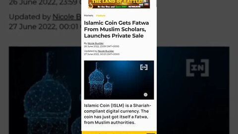 Islamic Coin Gets Fatwa From Muslim Scholars, Launches Private Sale #cryptomash #ytshort #cryptonews