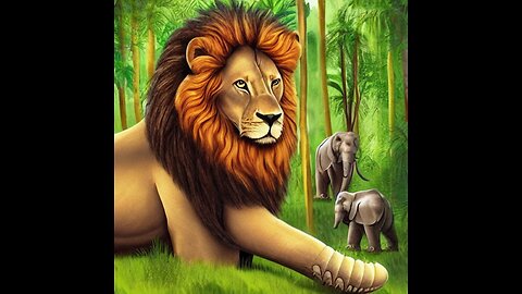 "The Lion and the Elephant: Jungle Adventure and Unlikely Friendship"