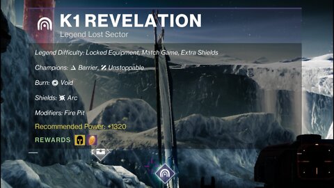 Destiny 2 Legend Lost Sector: The Moon - K1 Revelation 2-12-22