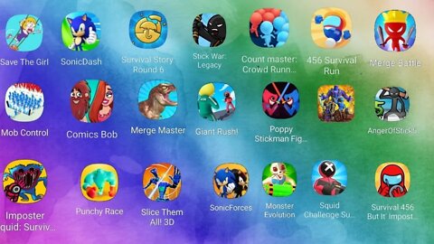 compilation of android games 2022 (mergemastersquidgame)