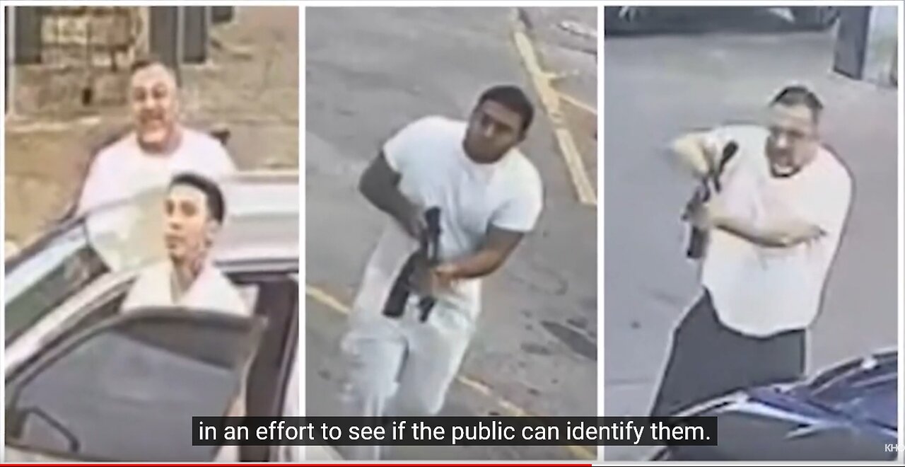 Police release photos of gunmen wanted in deadly shooting outside Houston gas station