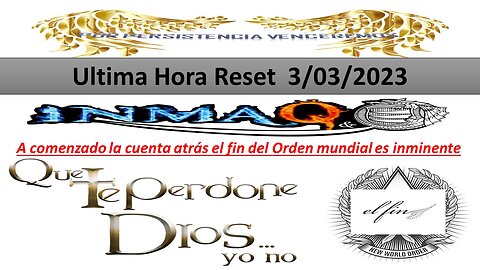 4/3/2023 A comenzado la cuenta atrás el fin del Orden mundial es inminente