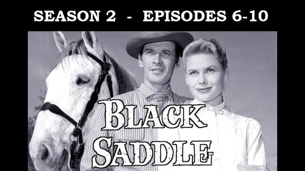 BLACK SADDLE Gunfighter Clay Culhane Turns to Being a Lawyer, Season 2, Eps 6-10 WESTERN TV SERIES