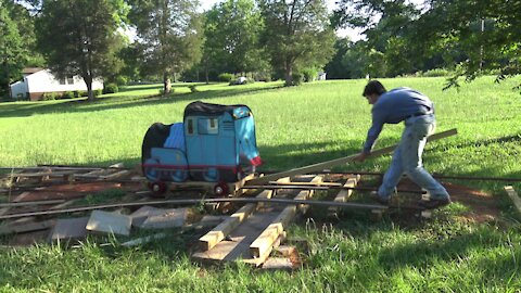 Pushing And Wrecking My Homemade Thomas On The First Trip