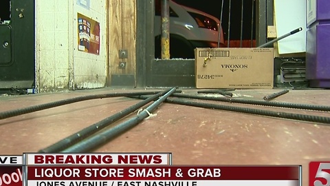 Burglars Pull Off Bars, Smash Into Liquor Store