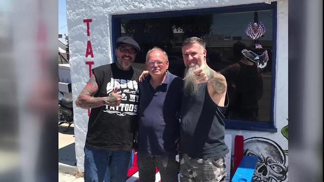 Generous man builds new bench for Kuna business