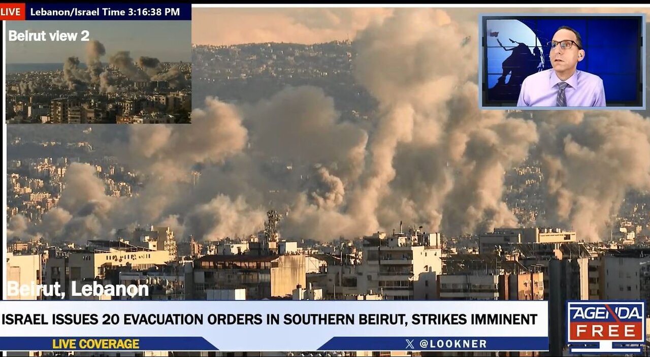 Missile Strikes BEFORE Ceasefire Beirut Lebanon 11-26-24 Massive Missile Barrage Strikes