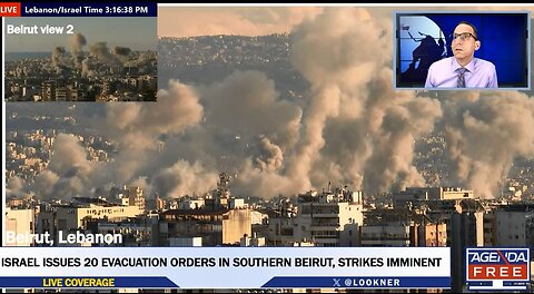 Missile Strikes BEFORE Ceasefire Beirut Lebanon 11-26-24 Massive Missile Barrage Strikes