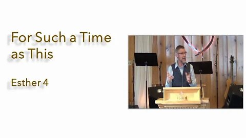 March 8 2020 Esther 4