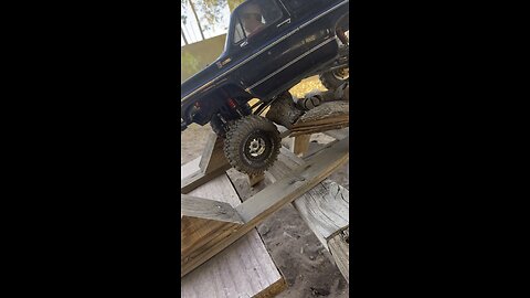 Elf driving his trx4 blazer