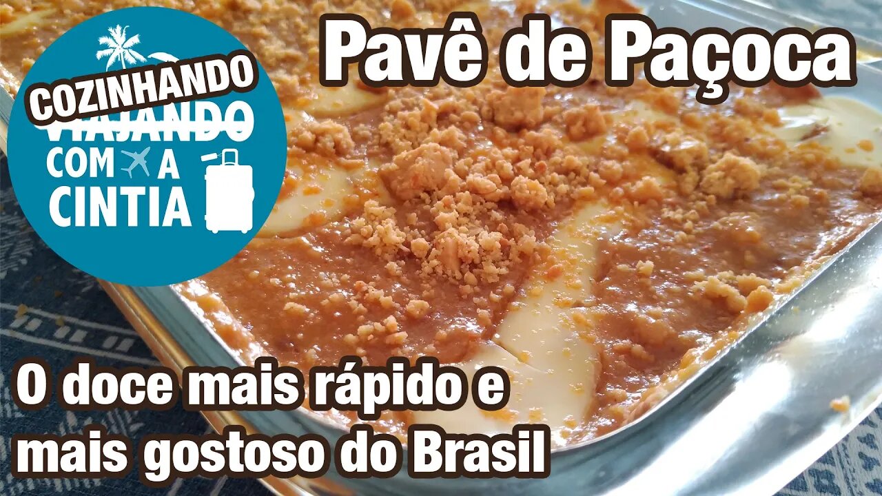 Pavê de Paçoca - 5 Minutos de preparo - O melhor é mais rápido doce do MUNDO! #receita #doce
