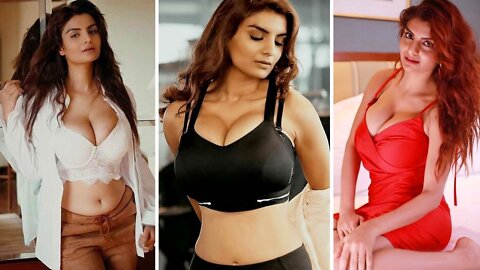 ANVESHI JAIN HOT GIRL IN SAREE | BIG BOOBS | BIG TITS