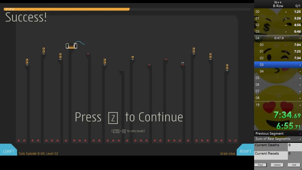 N++ - Solo B-row - 1:00:12