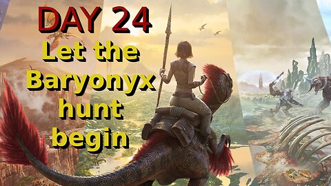 Ark Survival Ascended - The Island - Day 24: Let the Baryonyx hunt begin