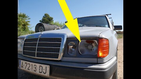Mercedes Benz W124 - Como desmontar el faro tutorial