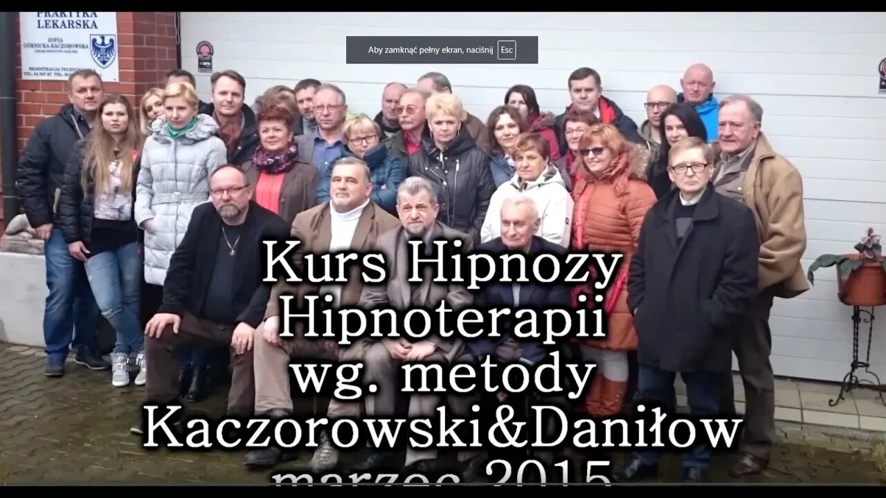 PRZEDSTAWIENIE PROGRAMU SZKOLENIOWEGO - PROFESJONALNY FILM HIPNOZY I HIPNOTERAPII - /2015 © TV IMAGO