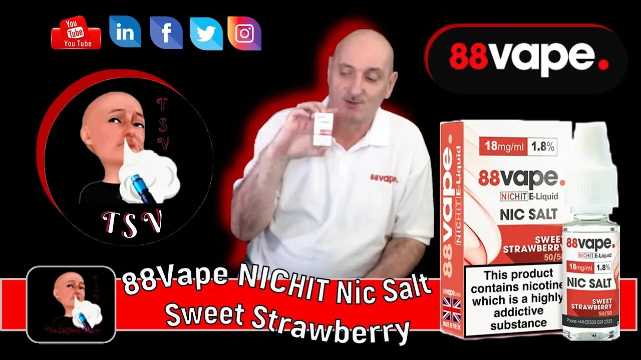 88Vape NICHIT Nic Salt Sweet Strawberry