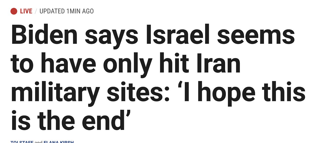 Was this Limited Israeli Strike Just a Token? What Next?