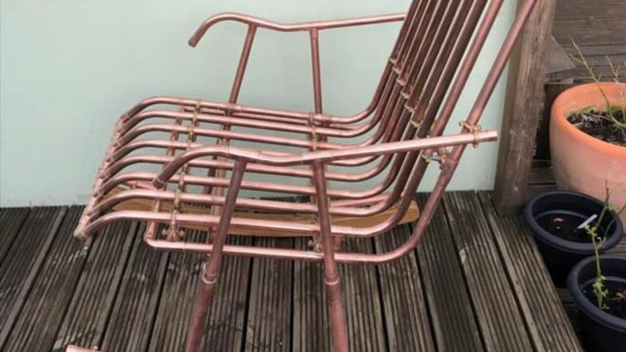 copper pipe artwork