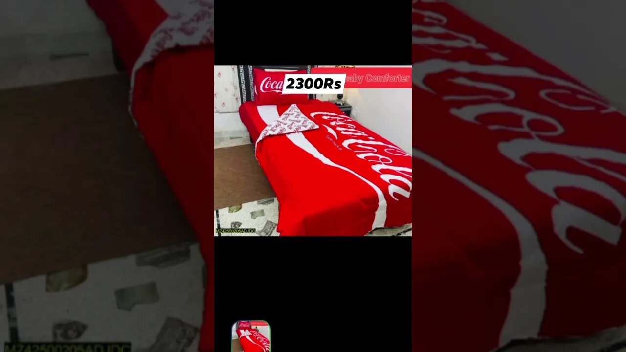 Single bed sheet & comforter / 3 pieces single bed comforter set #onlineshopping #whatsappstatus