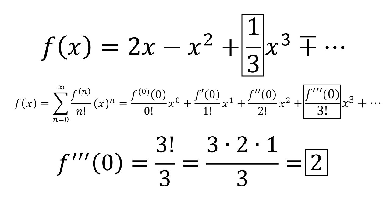 True-False Quiz Question 13: Determining Derivatives via Coefficients of a Power Series