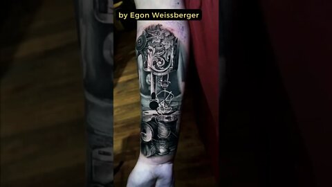 Stunning work by Egon Weissberger #shorts #tattoos #inked #youtubeshorts