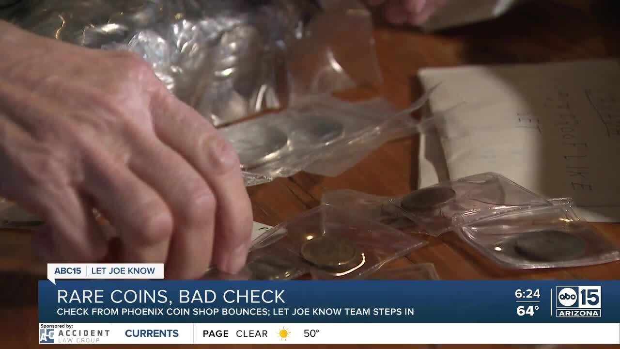 Phoenix Coin Shop owner leaves customer without goods, payment