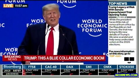 President Trump Speaks At The Davos Summit Hours Before His Impeachment Trial Begins!