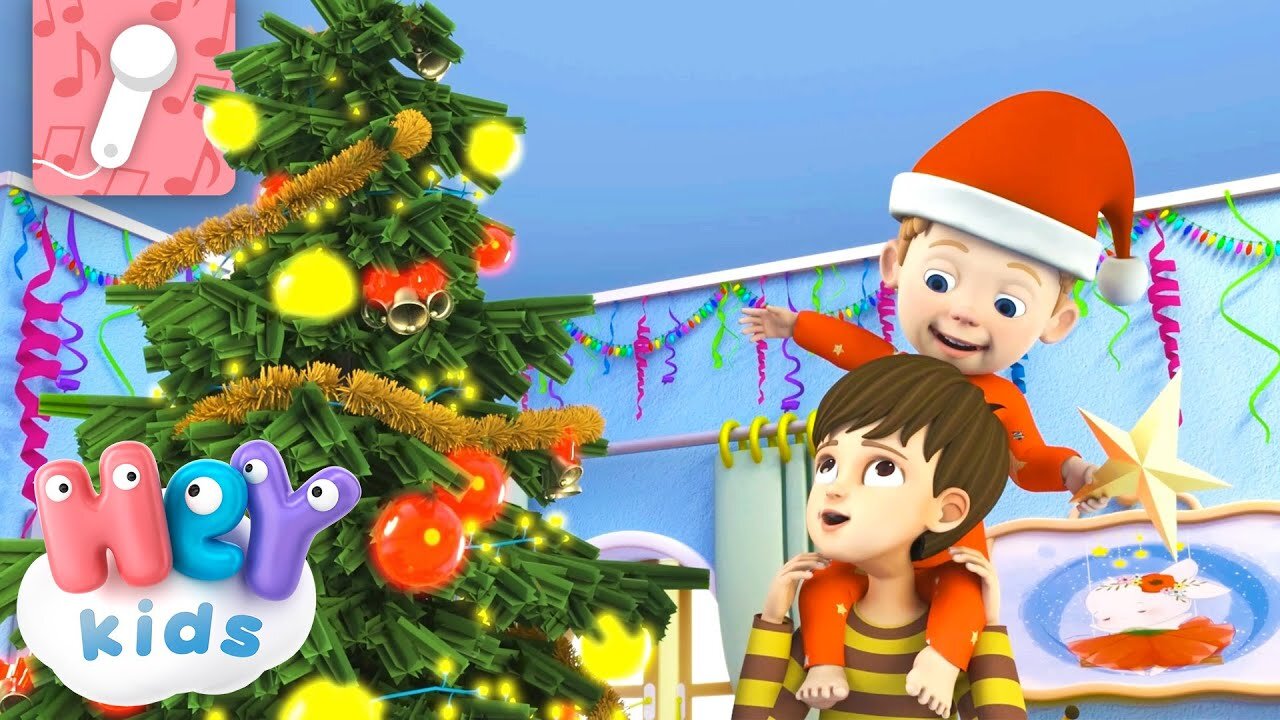 The BEST Christmas Karaoke for Kids! 🎄🎅 Deck the Halls... - Christmas Songs - HeyKids Nursery Rhymes