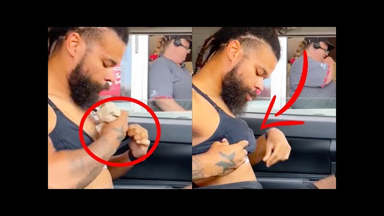 FUNNY99TEAM | STUFFING HIS BRA IN A DRIVE THRU | FUNNY VIDEOS