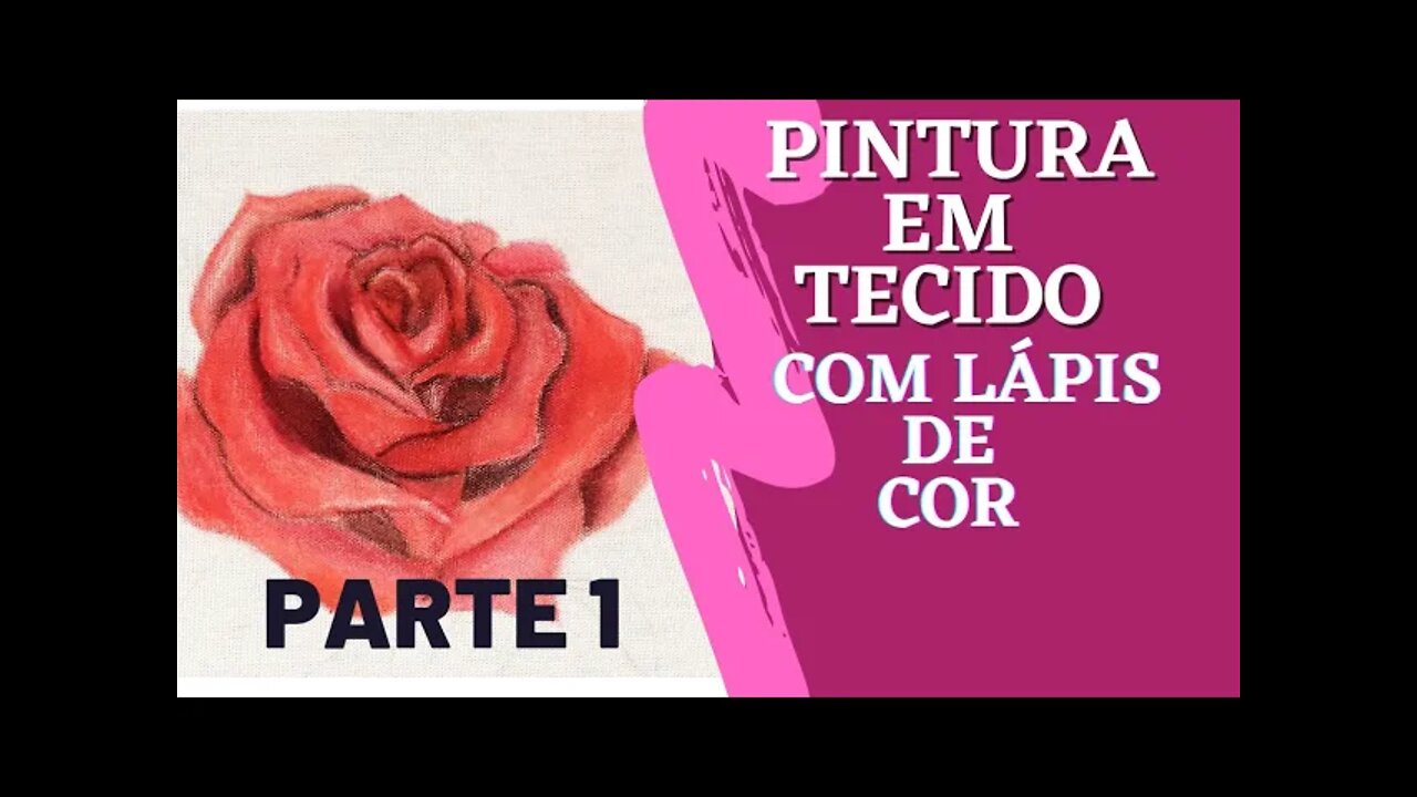 Pintura Em Tecido Com Lápis De Cor