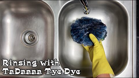 Rinsing Tie Dye with TaDaaaa Tye Dye: Kirkland Tee 2XL Flop Twist