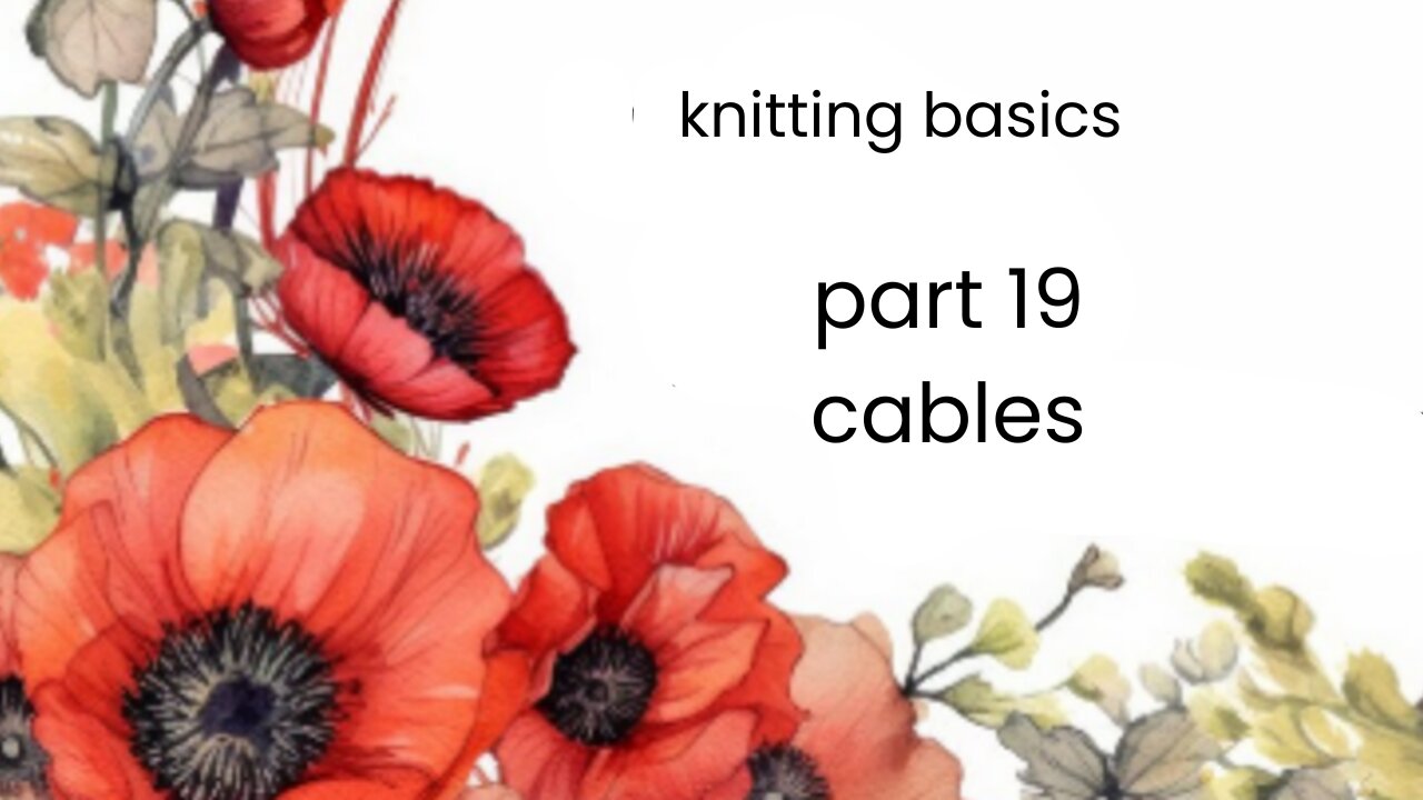 how to knit cables