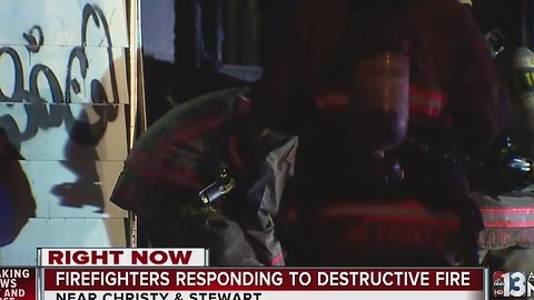 Vacant mobile home catches fire near Stewart, Christy