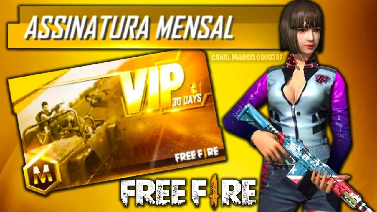 Comprando a Assinatura VIP Mensal do Free Fire