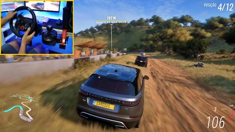 FORZA HORIZON 5 Steering Wheel G29 - LAND ROVER RANGE ROVER VELAR GAMEPLAY RACING