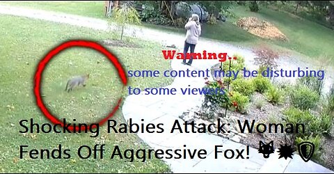 Shocking Rabies Attack: Woman Fends Off Aggressive Fox! 🦊💥🛡️