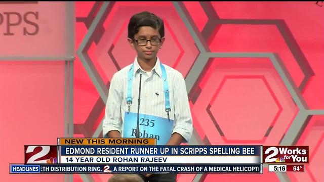 Edmond Resident places second in Scripps Spelling Bee