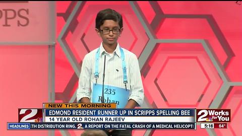 Edmond Resident places second in Scripps Spelling Bee
