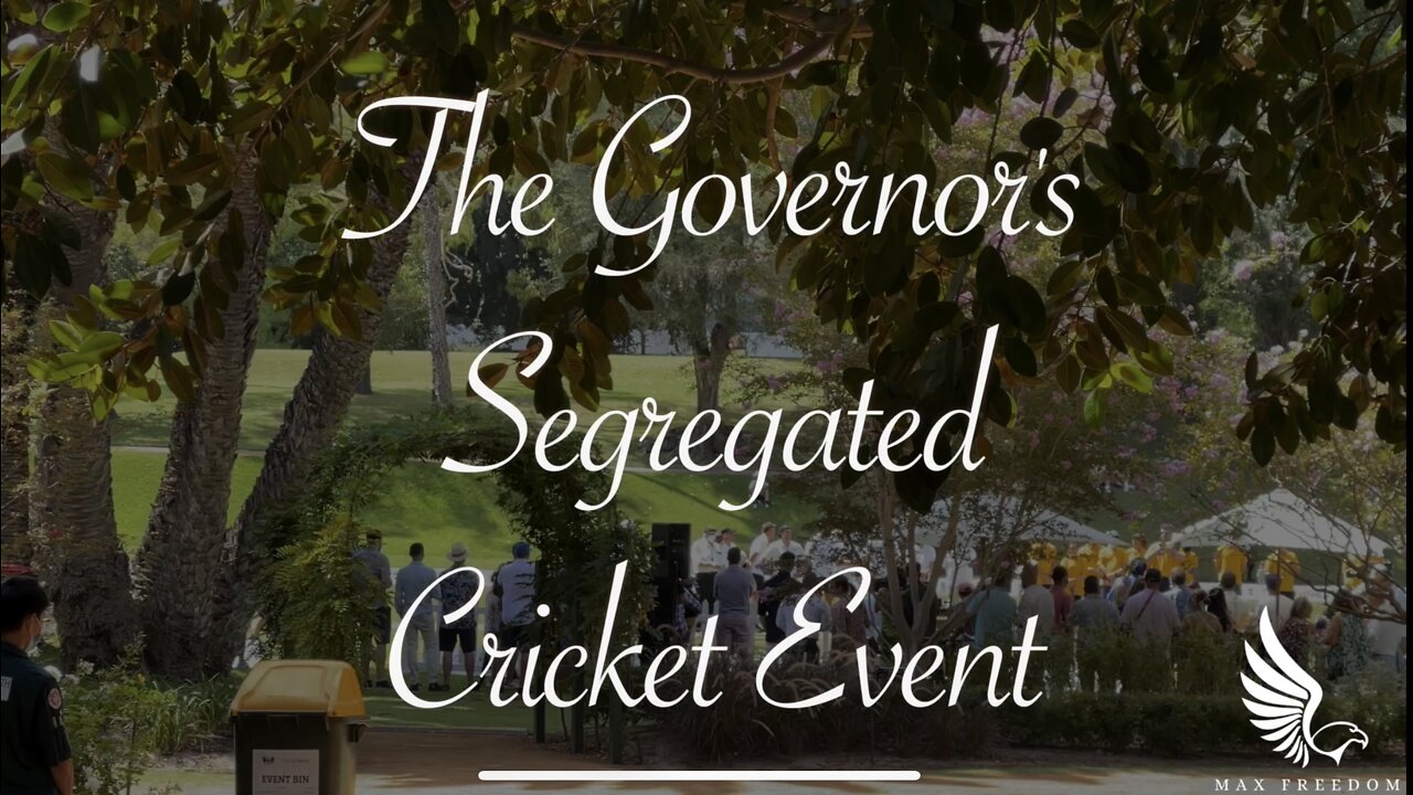 The Governor's Segregated Cricket Event