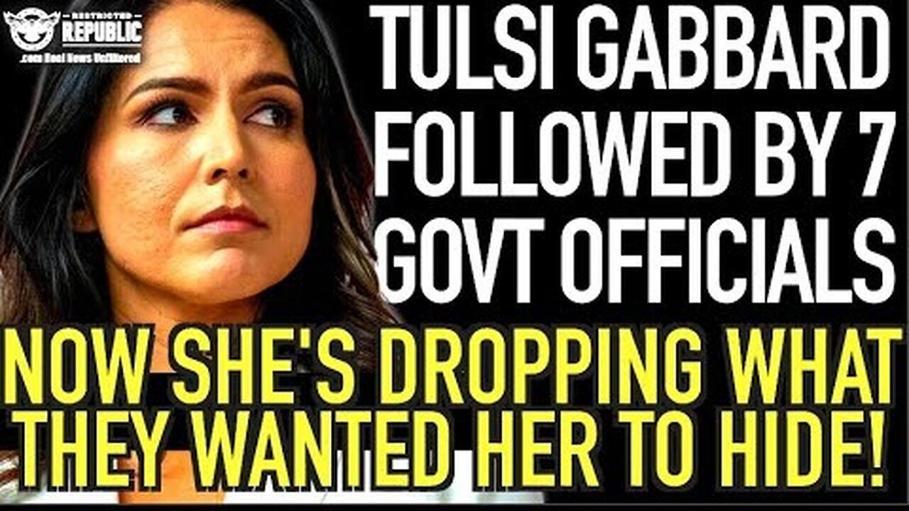 Tulsi Gabbard Followed By 7 Government Officials & Now She’s Dropping What They Wanted Her To Hide!