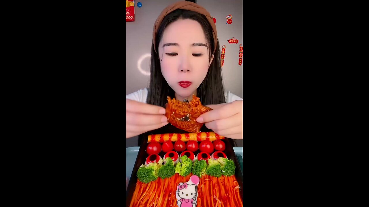 ASMR MUKBANG | ASMR Chinese Eating Food Sharing, Creator Center | #eatingshow #viral #shorts #asmr