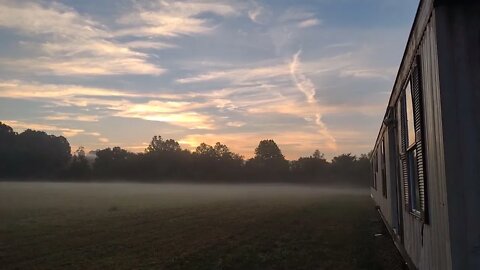 sunrise sky in Keysville, MO.